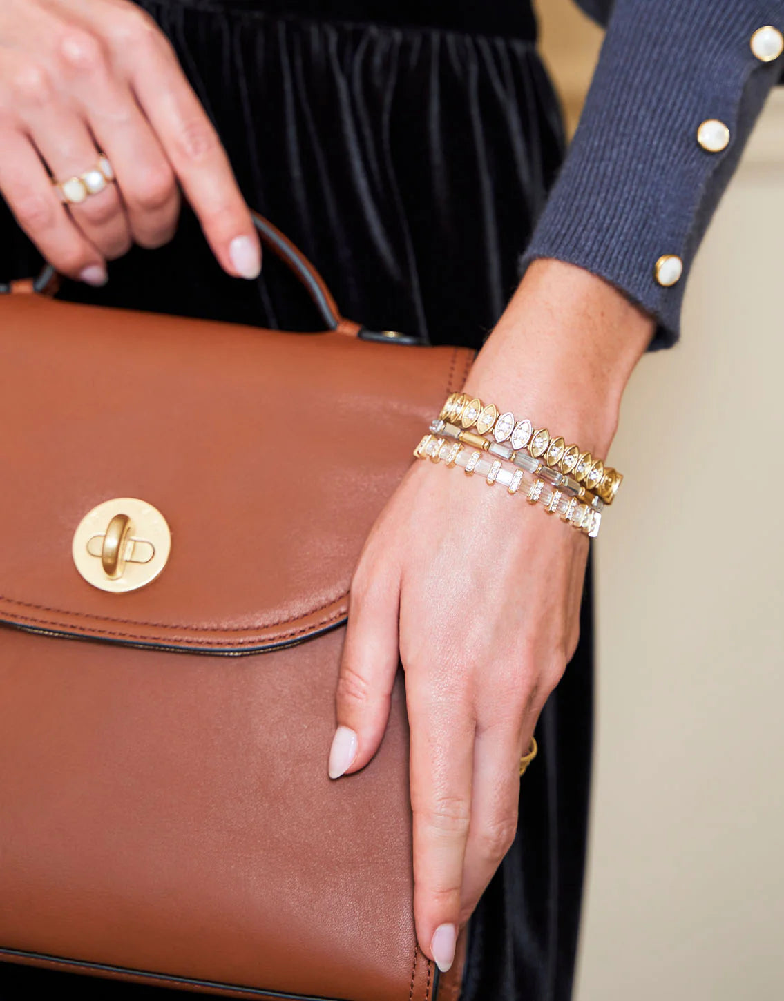 Sparkle Tila Stretch Bracelet