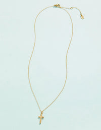 Cross Necklace 17"