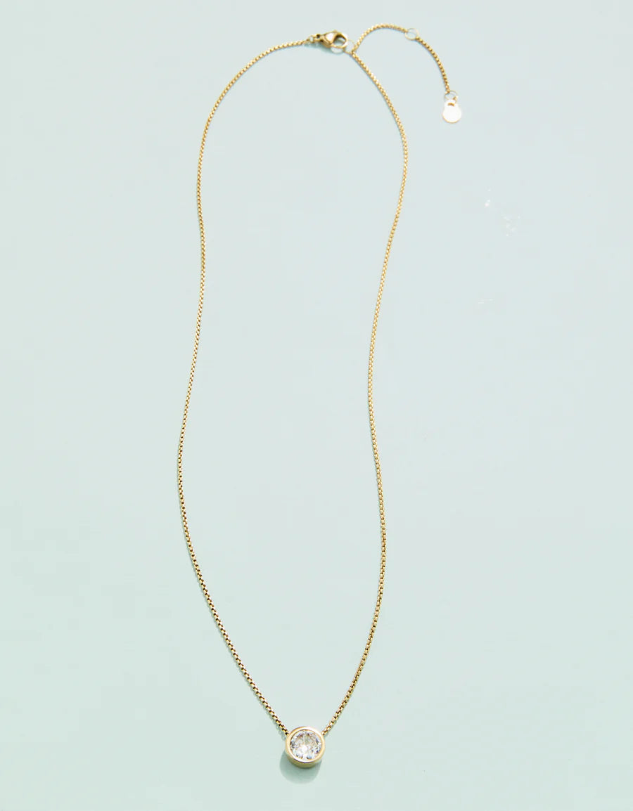 Lighthouse Necklace 18" Gold