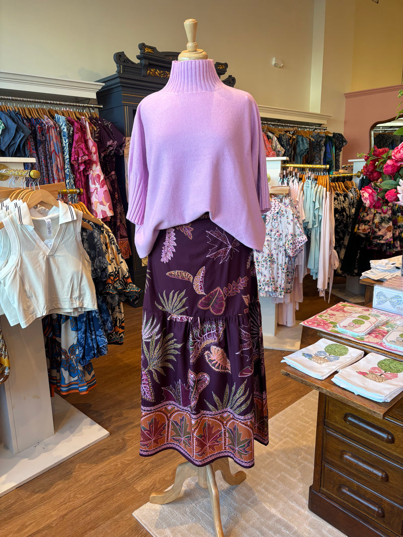 Ada Skirt in Wine Flora