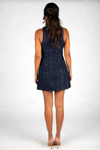 Darcy Navy Tweed Dress
