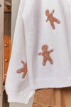 Gingerbread Man Patch Cardigan