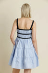 Contract Trim Mini Dress
