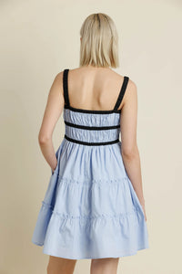 Contract Trim Mini Dress