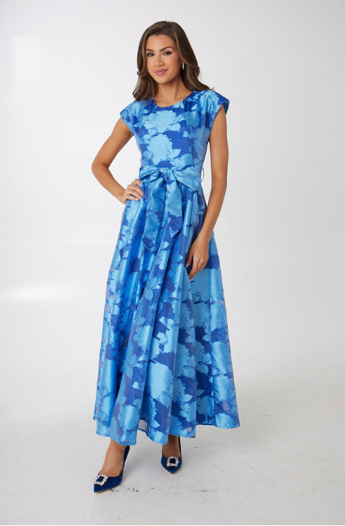 Olivia Gown in Blue Tea Rose Organza