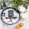 Ice Skater 15" Round Tray