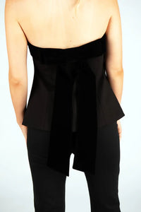 Ophelia Velvet Trim Top