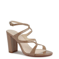 Shiloh Heel in Tan Patent