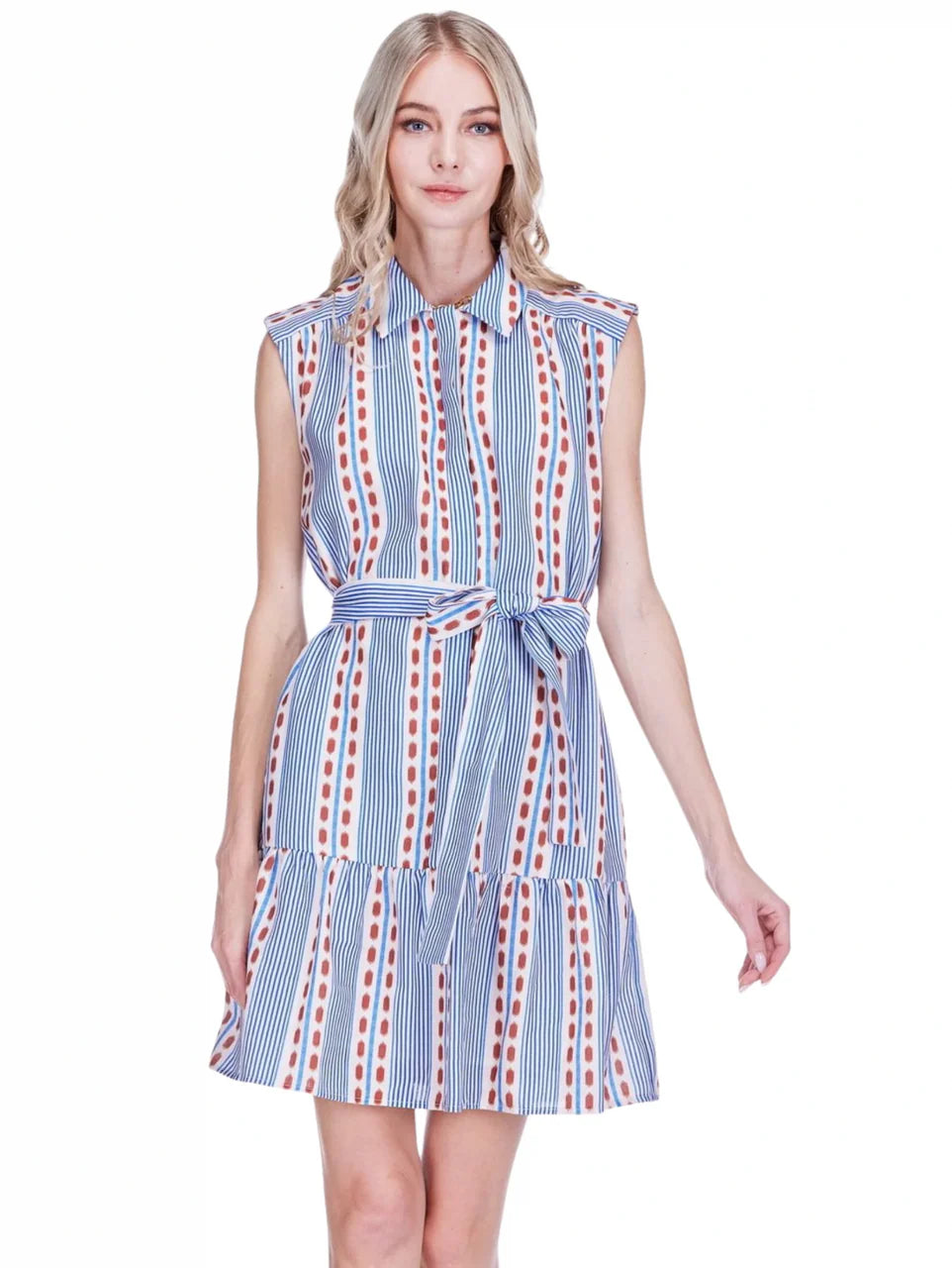 Colonial Stripe Shirt Dress