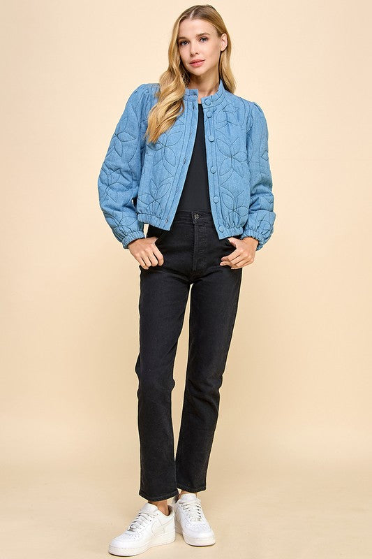 Denim Quilted Jacket