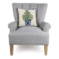 Holiday Chinoiserie Tree Hook Pillow