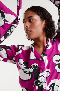 Vivid Viola Crepe Blouse