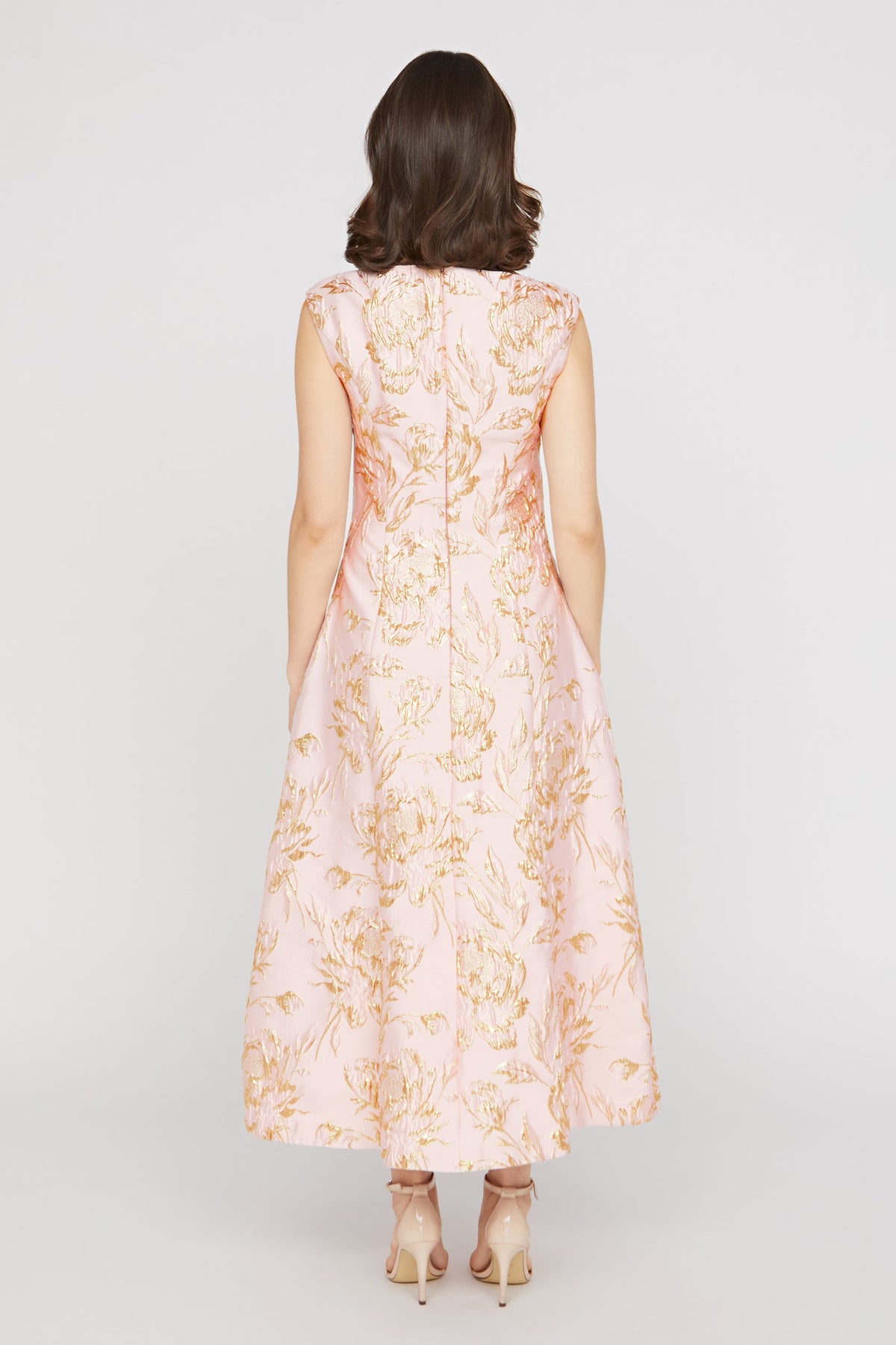 Saylor Tea Length Dress | Blush