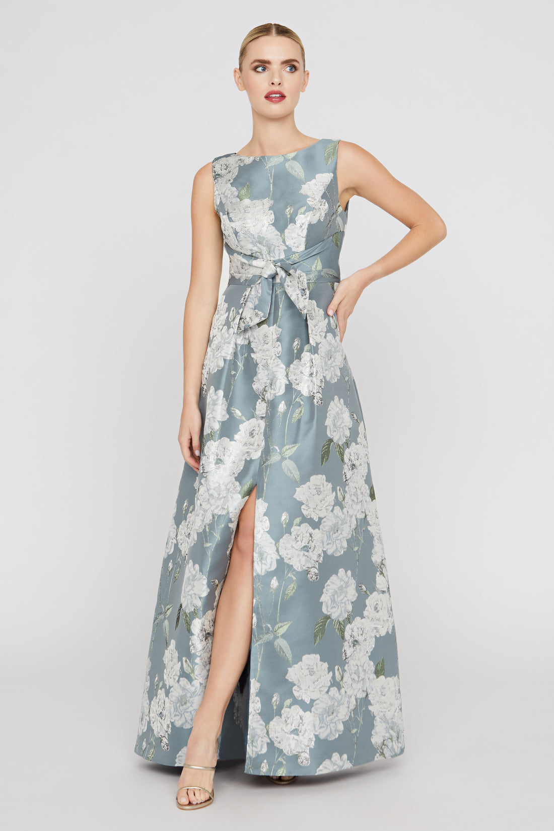 Lilianna Gown in Slate Blue
