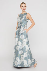 Lilianna Gown in Slate Blue