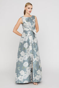 Lilianna Gown in Slate Blue