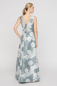 Lilianna Gown in Slate Blue