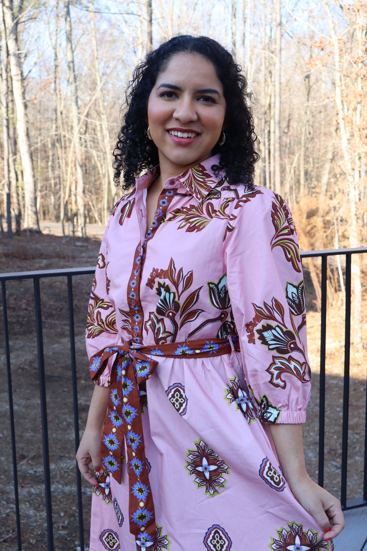 Remi Dusty Pink Floral Midi