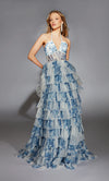 Blue & White New Romantics Gown - AP-61730