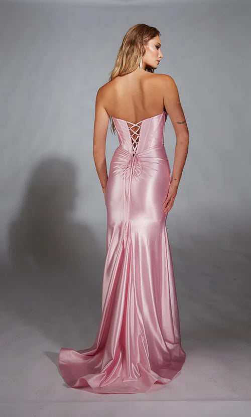 Rosewater Satin Gown - AP-61733