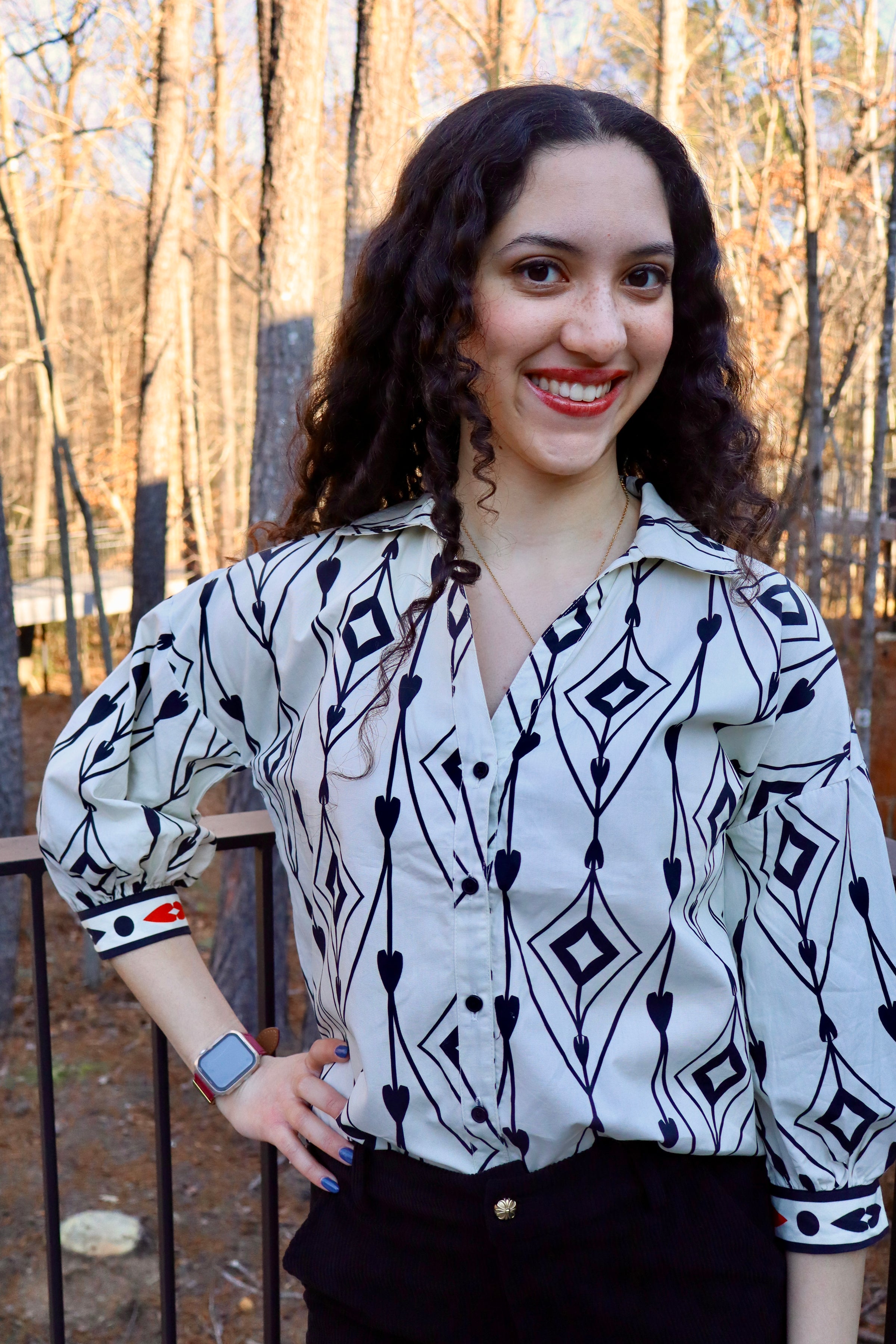 Elsa Arrow Motif Blouse