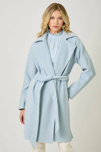 Blue Breeze Lapel Coat