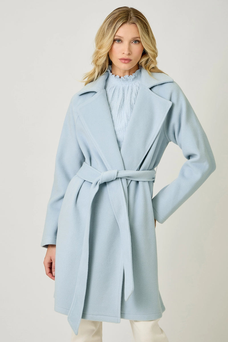 Blue Breeze Lapel Coat