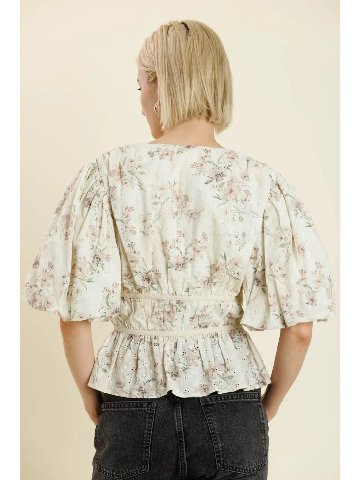 Eyelet Embroidered Blouse