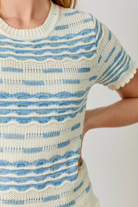 Diane Scallop Crochet Sweater