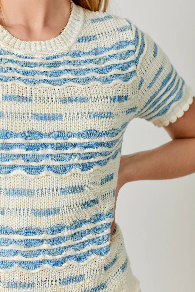 Diane Scallop Crochet Sweater