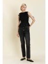 Detachable Sleeve Peplum Top
