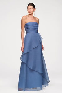 Amicia Strapless Organza Gown