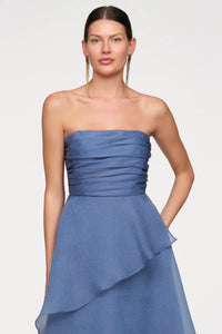 Amicia Strapless Organza Gown