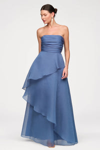 Amicia Strapless Organza Gown
