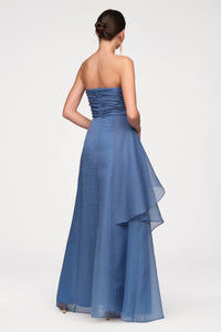 Amicia Strapless Organza Gown