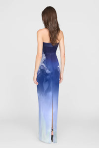 Cyrilla Strapless Column Gown