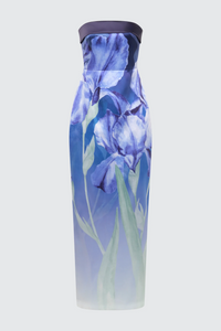Cyrilla Strapless Column Gown