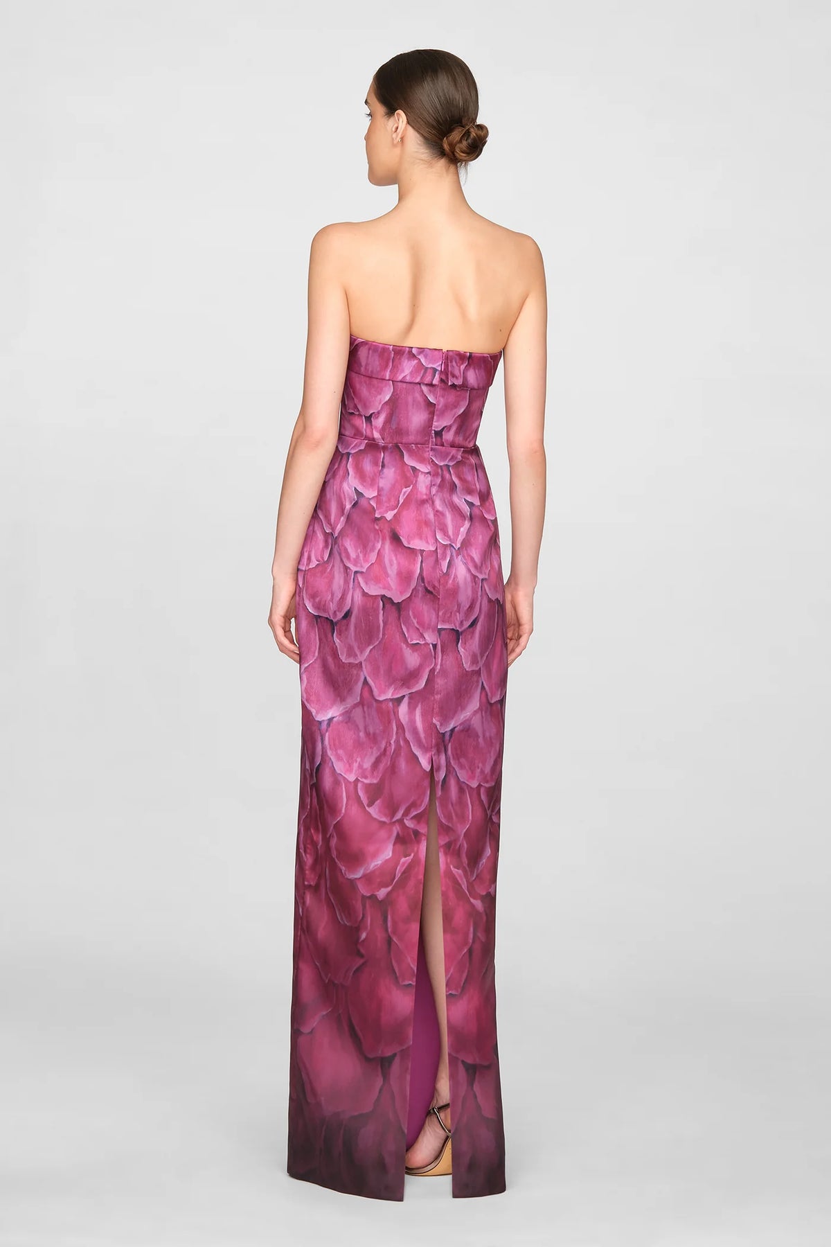 Cleo Strapless Gown in Petal