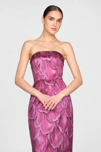 Cleo Strapless Gown in Petal