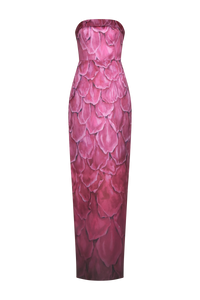 Cleo Strapless Gown in Petal