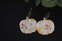 Pumpkin Leaf Earrings