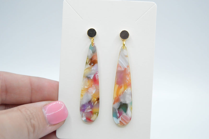 Colorful Tortoiseshell Earrings