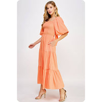 Apricot Maxi Dress