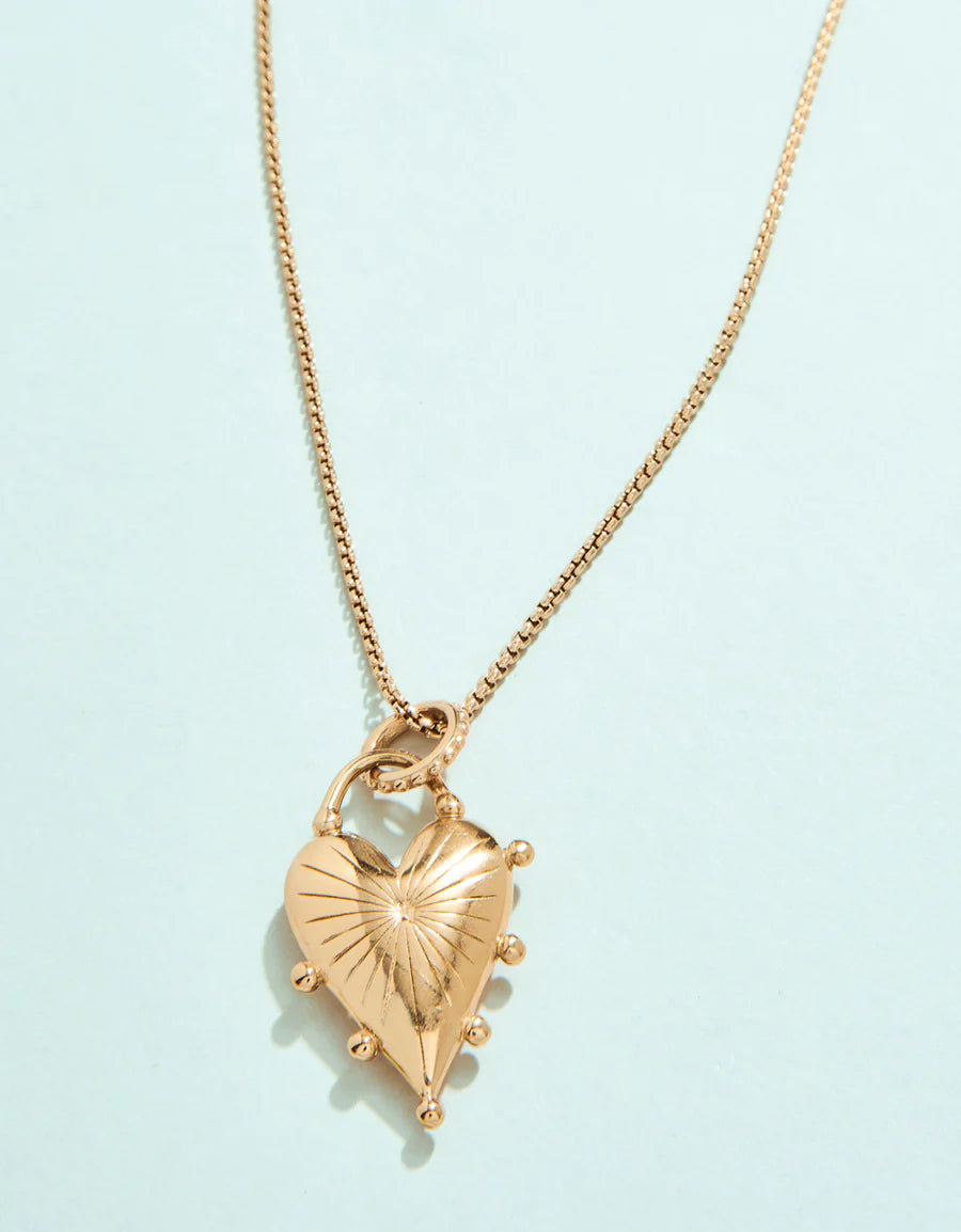 Brilliant Heart Necklace 18"
