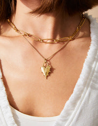 Brilliant Heart Necklace 18"