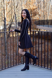 Kira Square Neck Knit Dress