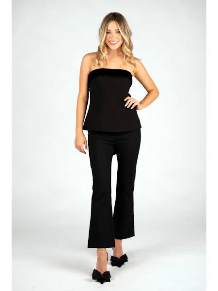 Ophelia Velvet Trim Top