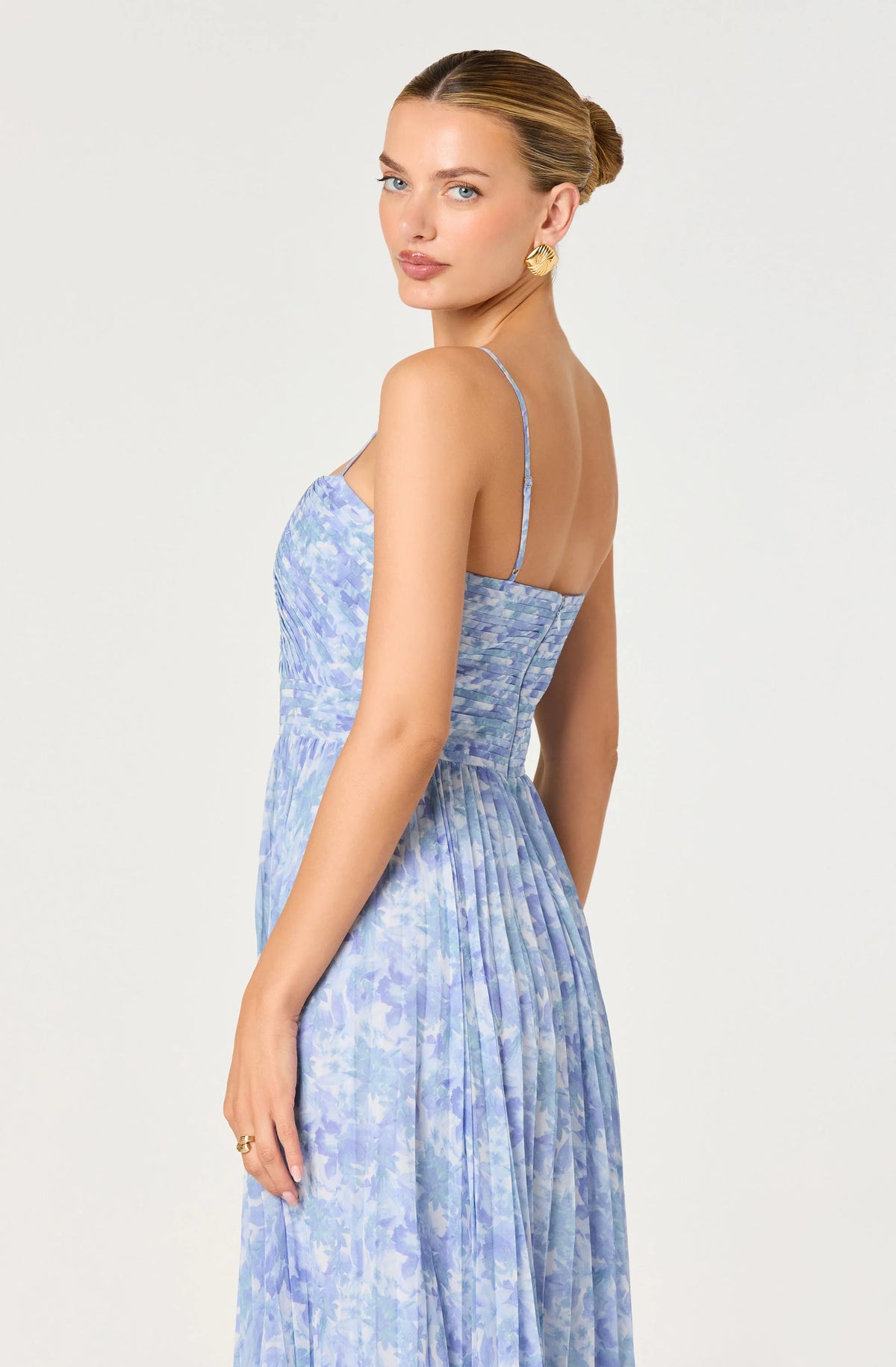 Bayley Floral Pleated Maxi Dress
