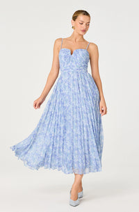 Bayley Floral Pleated Maxi Dress
