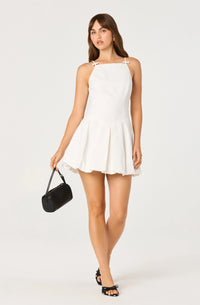 Tionna Bow-Detail Mini Dress